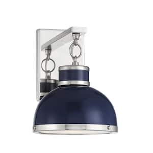 blue sconce