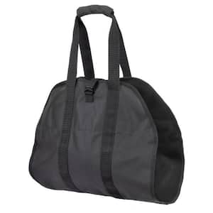 Open End Firewood Carrier Bag 19 in. x 40 in. Black