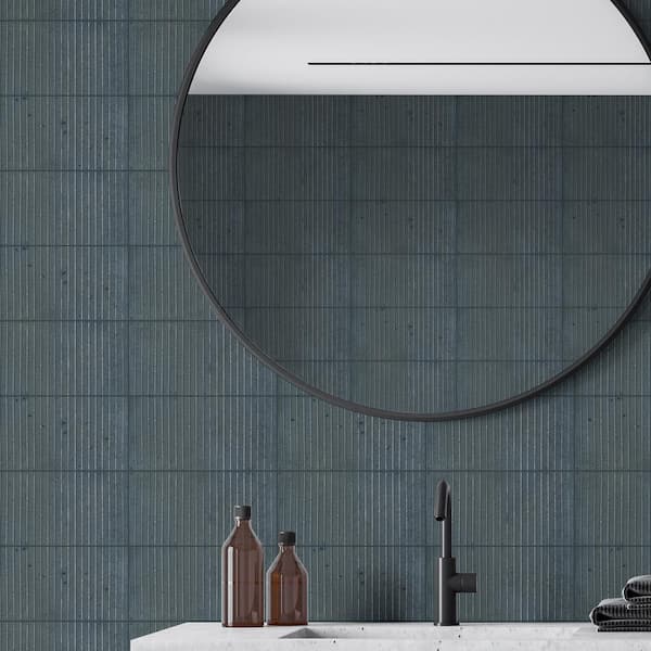 MSI Take Home Tile Sample-Sapphire Stax 4 in. x 4 in. Glossy