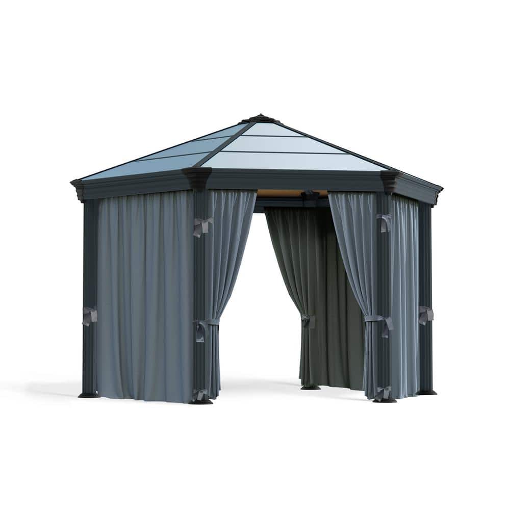 CANOPIA by PALRAM Curtain Set for Roma / Monaco Hex Outdoor Gazebo