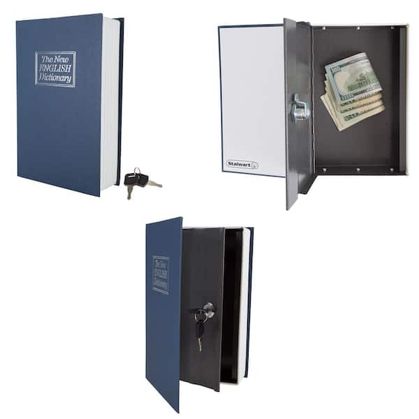 HERCHR Diversion Book Safe, Safe Secret Metal Lock Box, Coffre