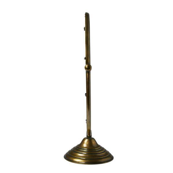 Antique Brass Oval Swivel Vanity Mirror with Aluminum Frame