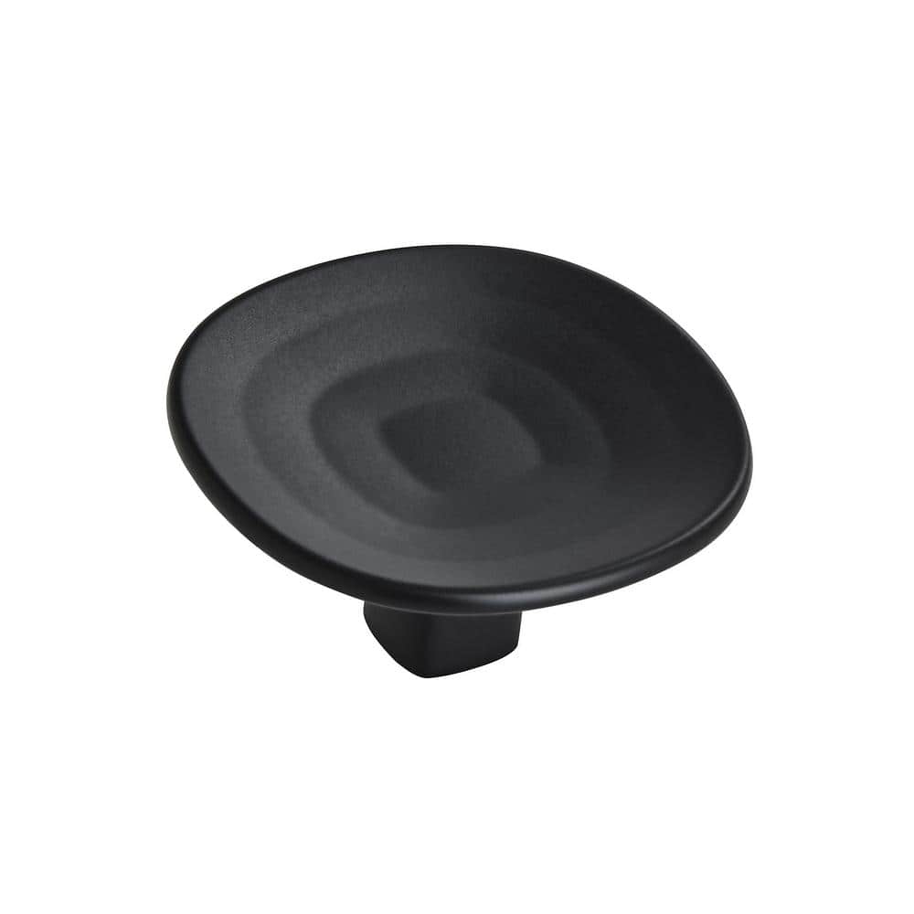 Concentric 1-9/16 in. (40mm) Modern Matte Black Round Cabinet Knob price history on PriceWatchPro