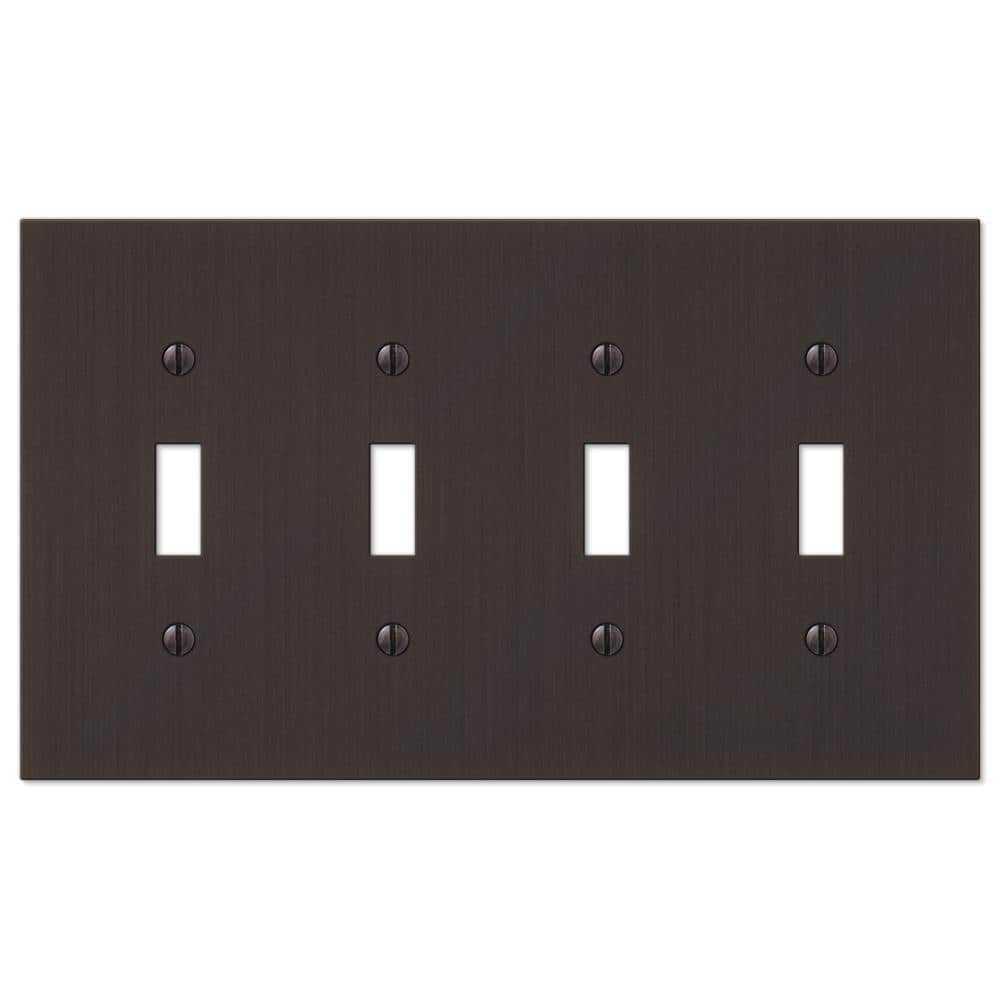 Barnard 4 Gang Toggle Metal Wall Plate - Aged Bronze price history on PriceWatchPro