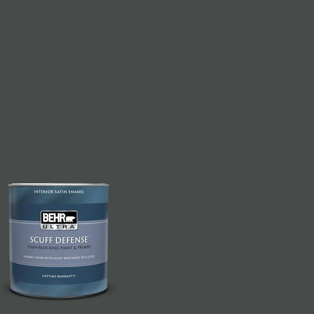 BEHR ULTRA 1 qt. #N450-7 Astronomical Extra Durable Satin Enamel Interior  Paint & Primer 775304 - The Home Depot