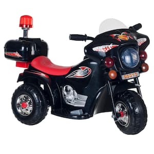 3-Wheel Battery Powered Motorcycle in Black/Red