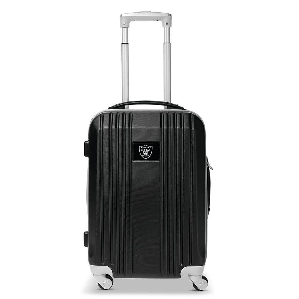 Denco NFL Oakland Raiders 21 in. Black Hardcase 2-Tone Luggage