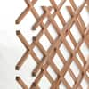 28-Bottle Trimmable Wine Rack Lattice Panel Inserts in Unfinished Solid North American Cherry