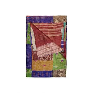 Josephine Multi-Color Contemporary Silk Throw Blanket
