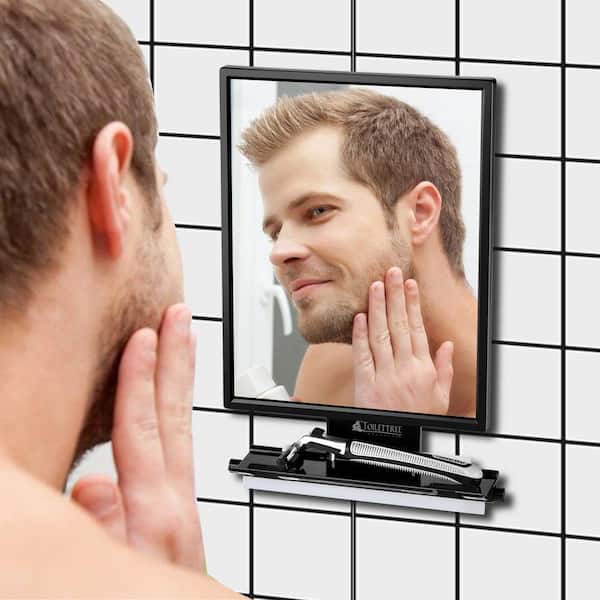 6.5 in. x 8 in. Tabletop Makeup Mirror in Black
