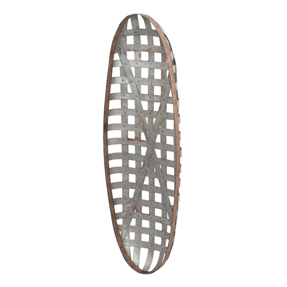 12.5 in. x 37.5 in. Silver Metal Wall Decal with Grid Pattern price history on PriceWatchPro