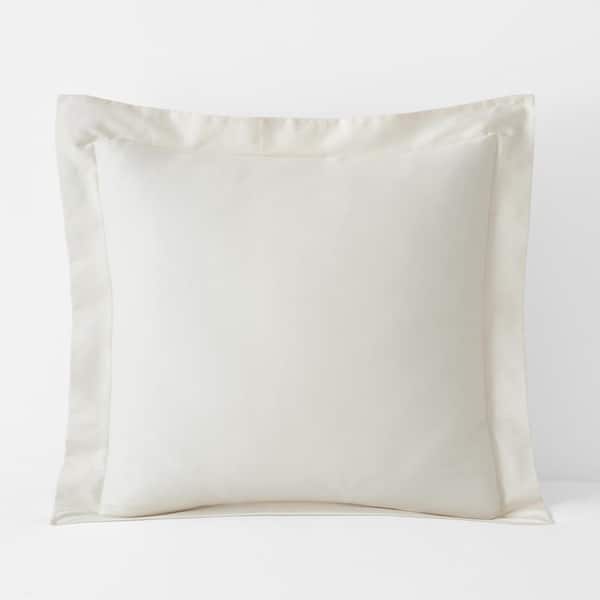 Company Cotton Ivory Sateen Euro Sham