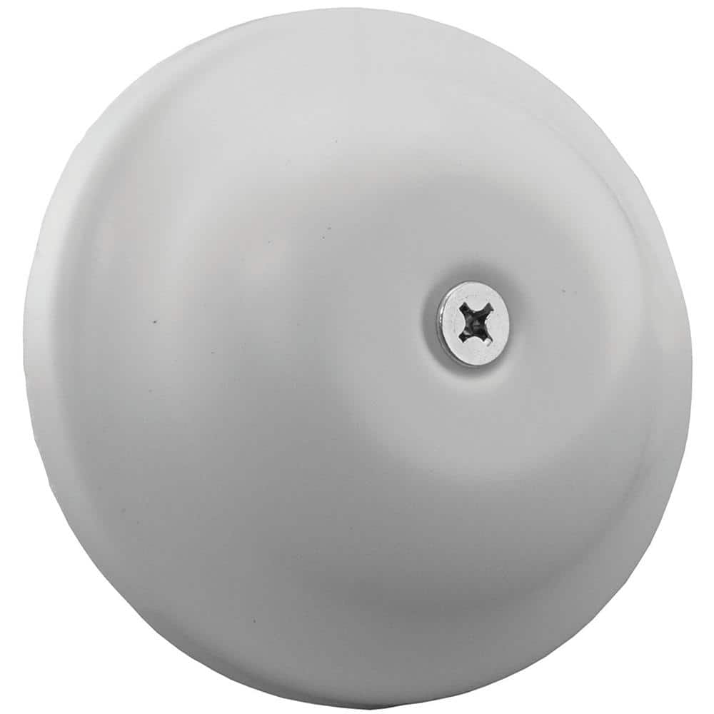 4-1/4 in. High Impact Plastic Cleanout Cover Plate in White Finish Bell Design with Screw price history on PriceWatchPro