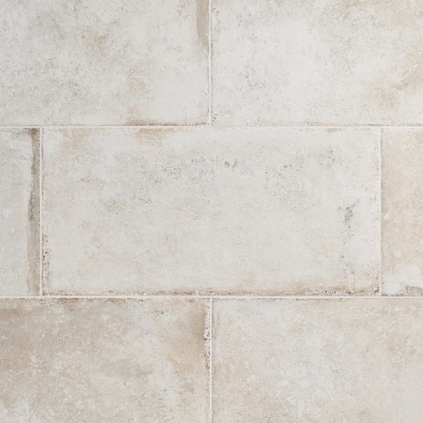 Ivy Hill Tile Granada Olimpia White 4 in. x 0.35 in. Travertine