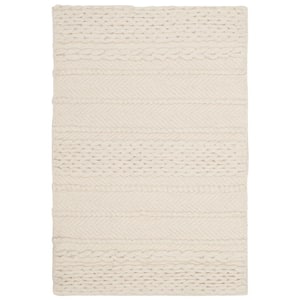Natura Natural 3 ft. x 5 ft. Striped Area Rug