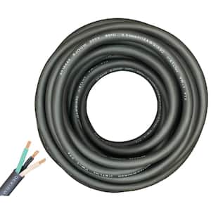 100 ft. 12 Gauge 3 Conductor 300-Volt Black SJOOW Cable Cord