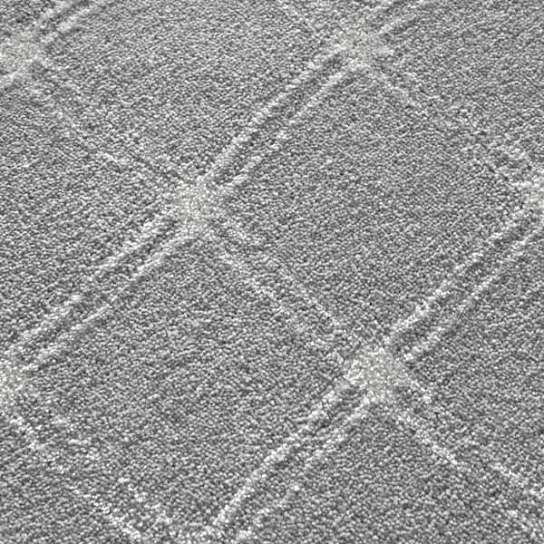 Natural Harmony Solitaire - Blue - Gray 13.2 ft. 64 oz. Polyester Pattern Installed Carpet