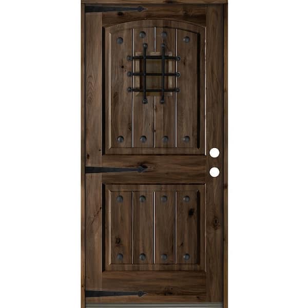 日本全国送料無料商品 | 特集 | Doors Krosswood 42 Panel 2 Alder Knotty Rustic in. 80 x in. その他