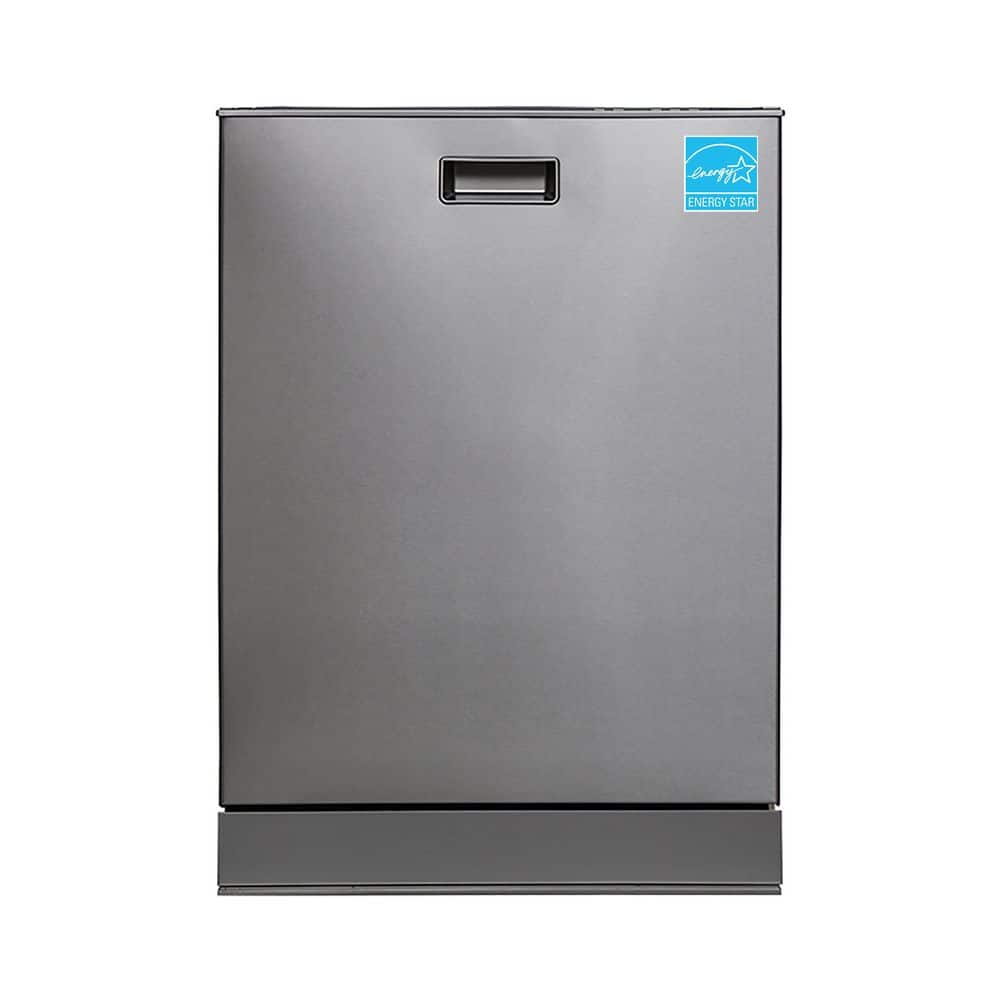 "24"" Built-In Tall Tub Dishwasher Europe made w/Top Control 15 Place Settings & 8 Wash Cycles in Stainlerss"