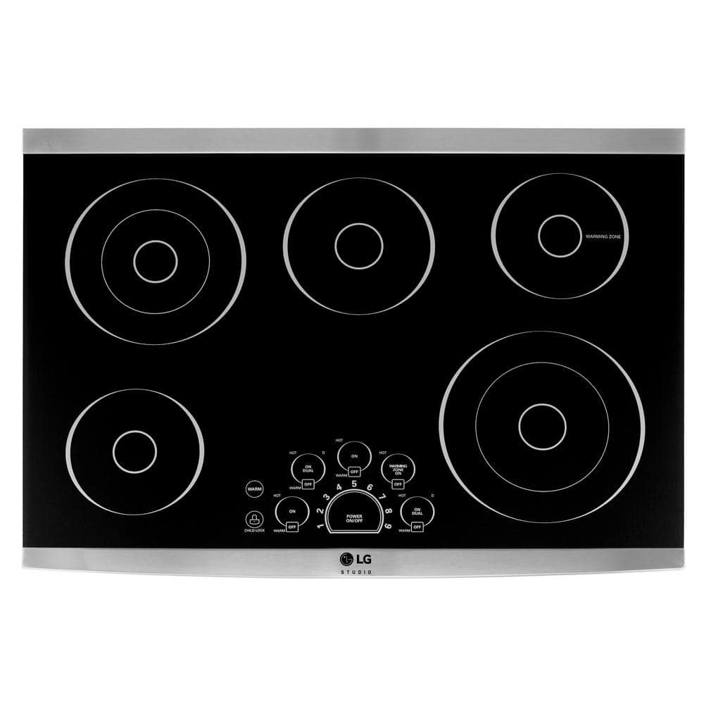 STUDIO 30 in. 5 Elements Radiant Electric Cooktop in Stainless Steel with SmoothTouch Controls