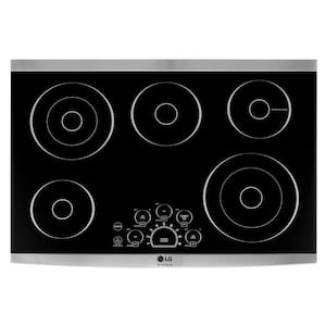STUDIO 30 in. 5 Elements Radiant Electric Cooktop in Stainless Steel with SmoothTouch Controls
