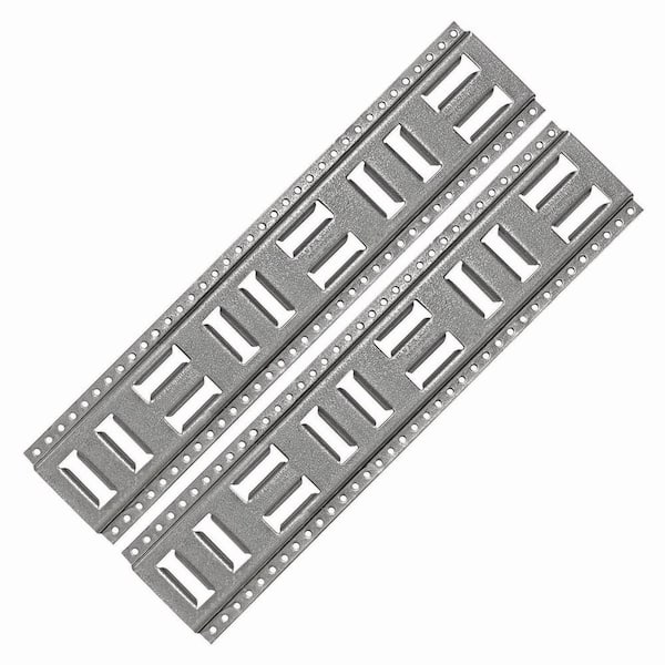 24 in. Fast-Track E-Track USA Galvanized Steel Horizontal Vertical, Logistic Tie-Down (2-Pack)