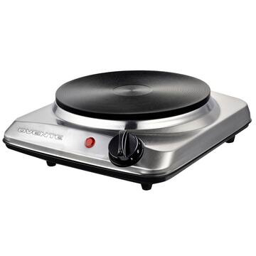Single Burner 7.25 in. Silver Hot Plate