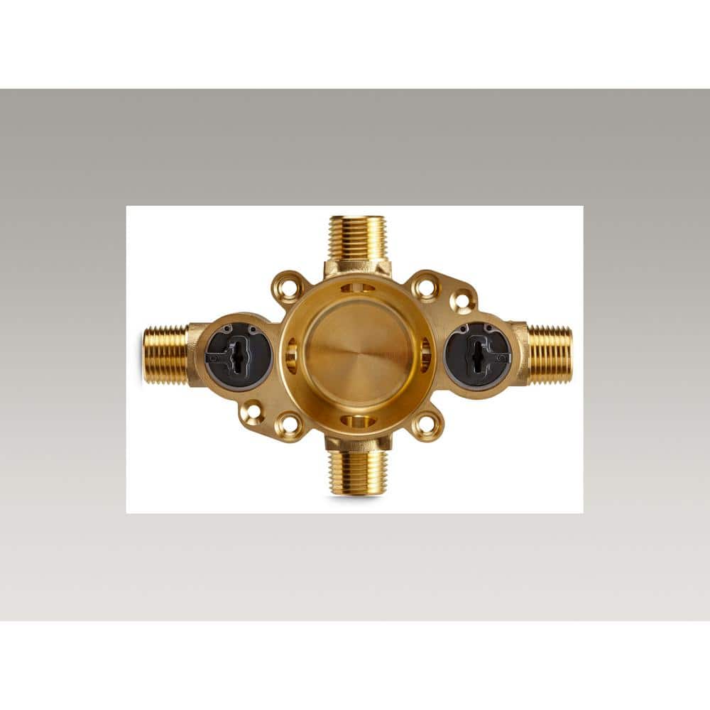 Compact Brass and Plastic Pressure-Balancing Valve Kit