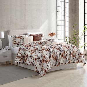 MODERN THREADS Bounty Floral 6-Piece Multi-Colored Queen Printed ...