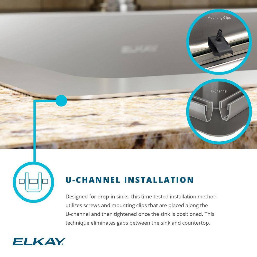 25" Satin Stainless Steel Single Bowl Drop-In Kitchen Sink