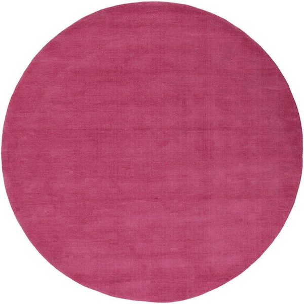 Artistic Weavers Falmouth Magenta 8 ft. x 8 ft. Indoor Round Area Rug