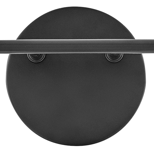 LARK - Gio 14.75 in. 2 Light Black Vanity Light