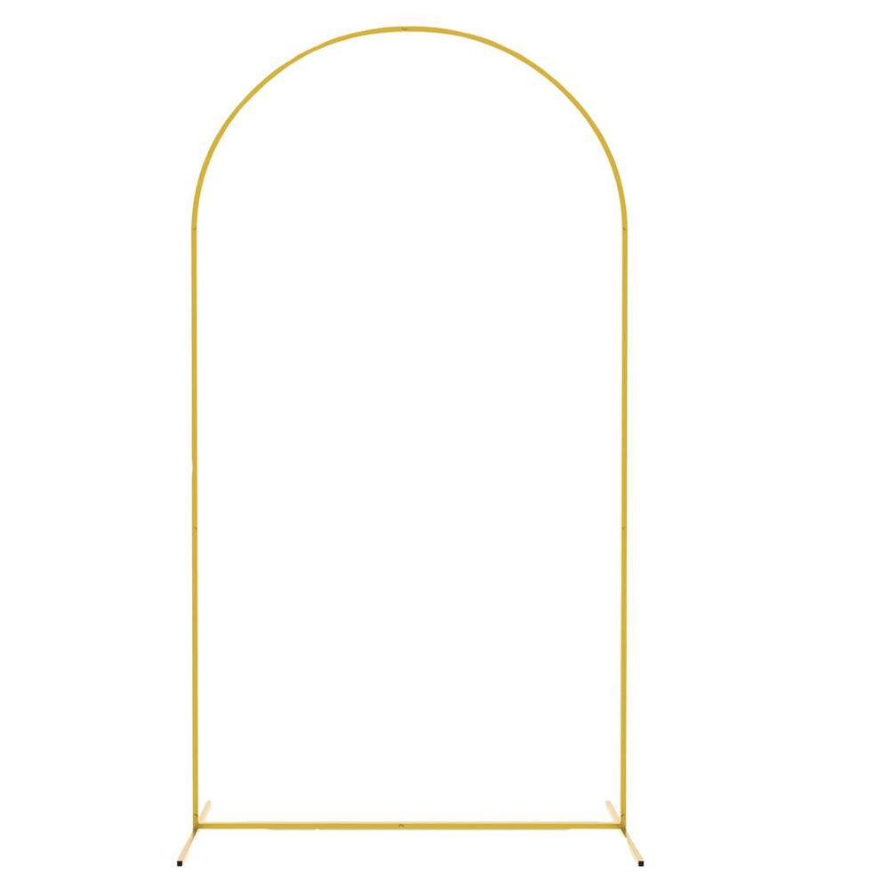7.2 ft. Metal Arch Backdrop Stand Gold Frame for Wedding Party Ceremony Birthday Bridal Shower Garden Decor price history on PriceWatchPro