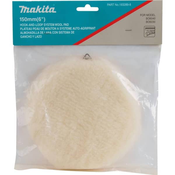 Makita 6 in. Round Hook and Loop Wool Polishing Pad 199424-6 - The Home  Depot