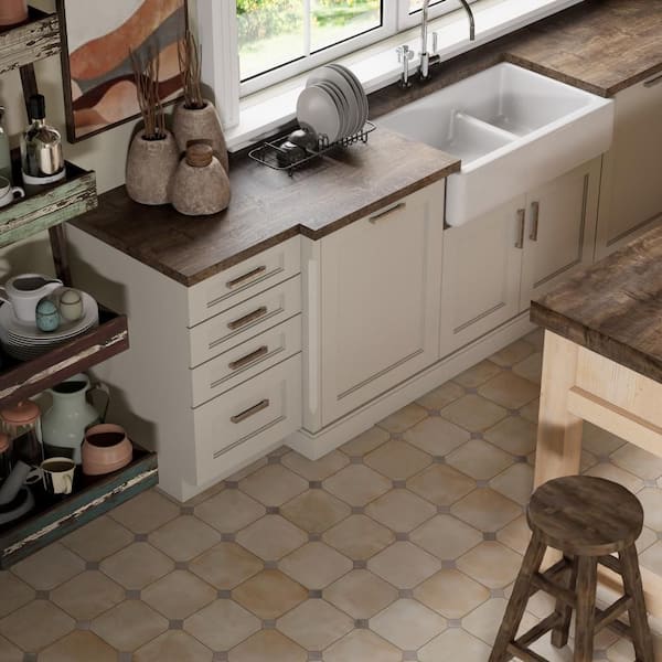 Laverton Octagon Arena with Taco Gris 8 in. x 8 in. Porcelain Floor and Wall Tile (22.5 sq. ft. /Case)