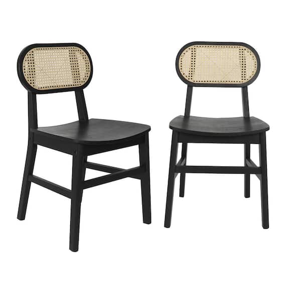 Carnegy Avenue Black Wood Dining Chair Set of 2