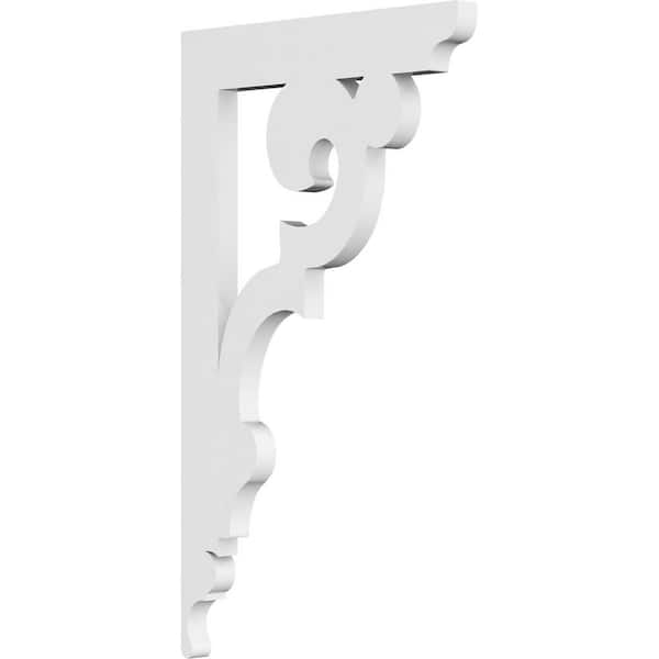 Ekena Millwork 5/8 in. W X 14 in. H X 8 in. D PVC Preston Bracket