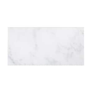 Carrara White 6 in. x 12 in. Honed Marble Wall and Floor Tile (10 sq. ft./Case)