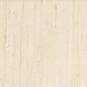 Martina White Grasscloth Non-Pasted Wallpaper Roll (Covers 72 Sq. Ft.)