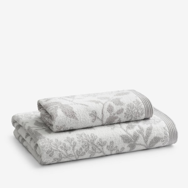 Silver Company Cotton Wildflower Jacquard Bath Towel