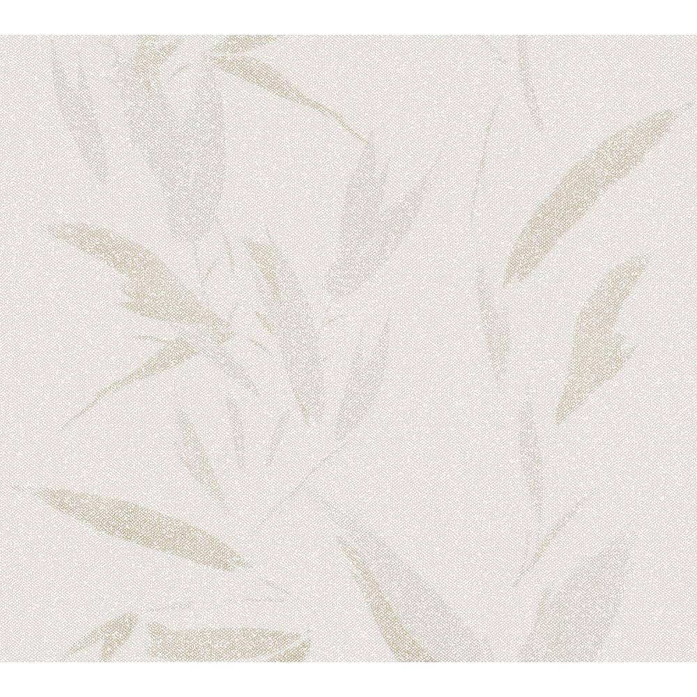 Kaiya Cream Leaves Wallpaper