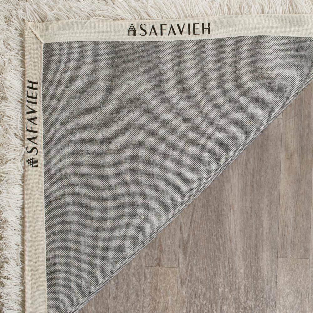 Pearl Shimmer Hand-Tufted Synthetic 5' x 8' Shag Rug