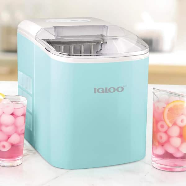 IGLOO 26 lb. Portable Ice Maker with Handle in Pink IGLICEB26HNPK - The  Home Depot