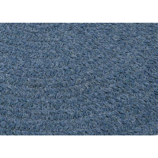 Edward Blue 2 ft. x 8 ft. Braided Runner Rug