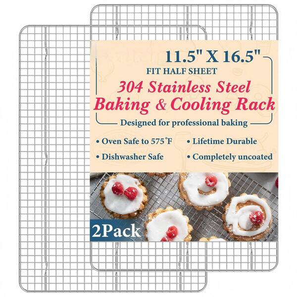 11.5 in. x 16.5 in. Stainless Steel Heavy Duty Baking Rack, Cooling Racks for Cooking and Baking