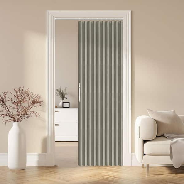 Helhom 42 in. x 78 in. Gray Blackout Composite Magnetic Door