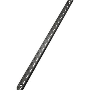 25 in. Black Twin Track Upright for Wood or Wire Shelving