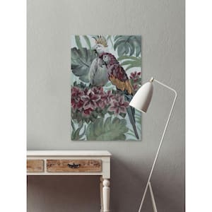 18 in. H x 12 in. W "Parrot Couple" by Marmont Hill Printed Canvas Wall Art