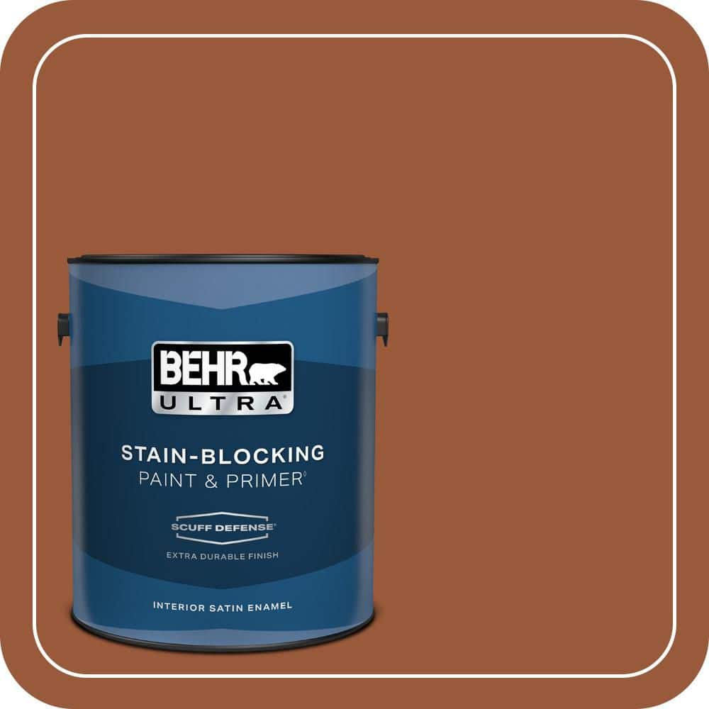 1 gal. #230D-7 Cinnamon Brandy Extra Durable Satin Enamel Interior Paint & Primer price history on PriceWatchPro