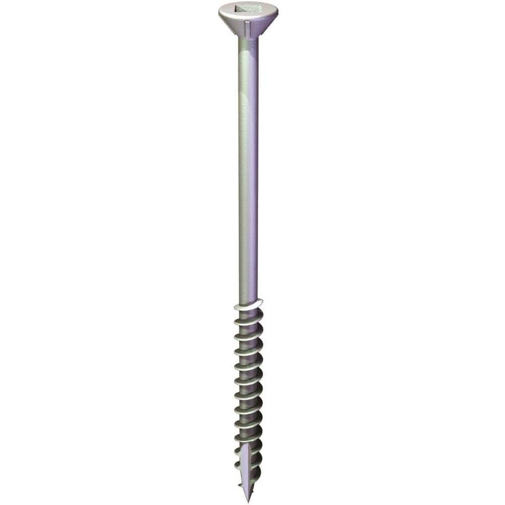 #10 x 3-1/2 in. Square Flat-Head Wood Deck Screw